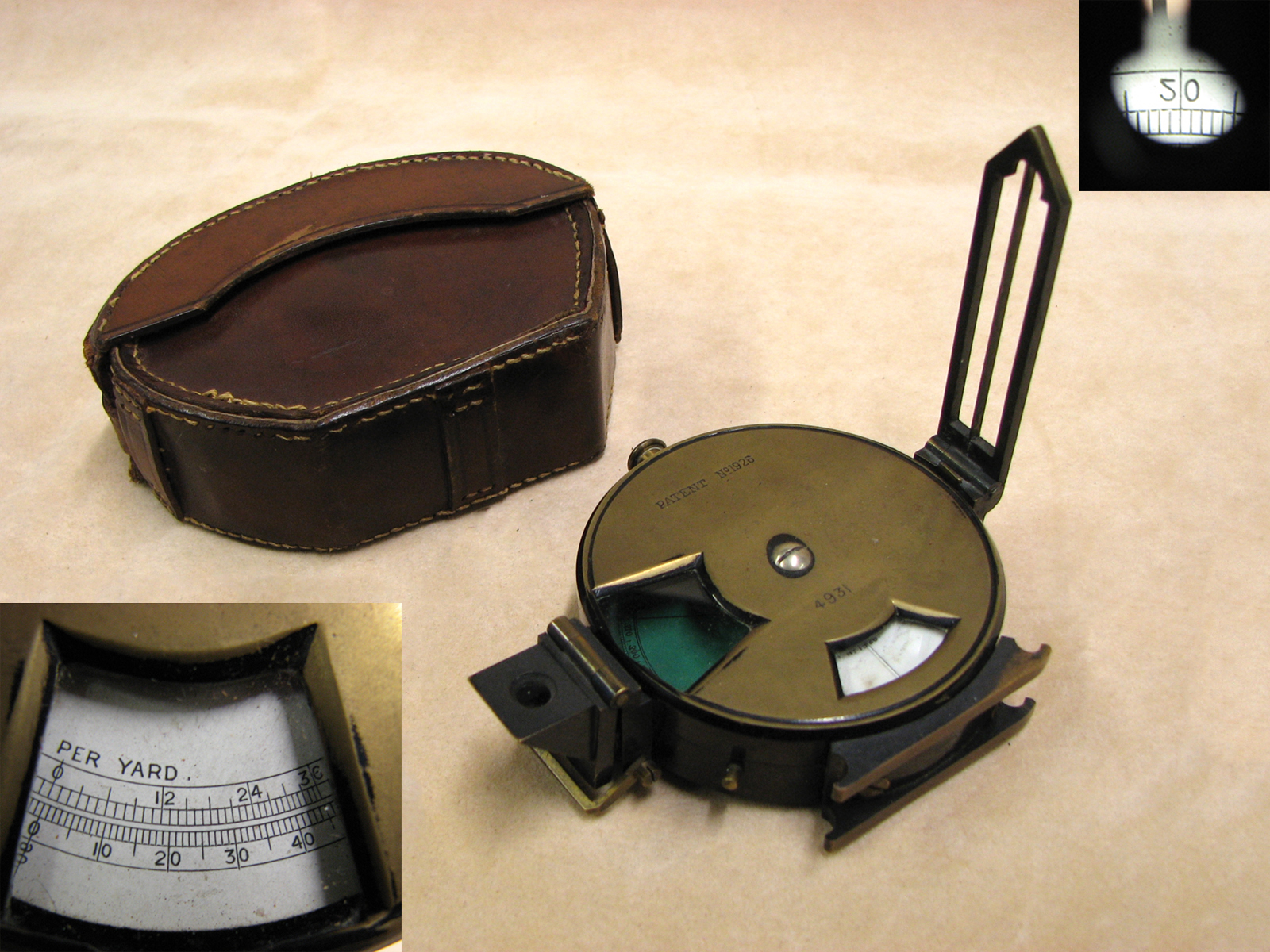 Francis Barker & Son Combined Altitude Instrument & Prismatic Compass with case